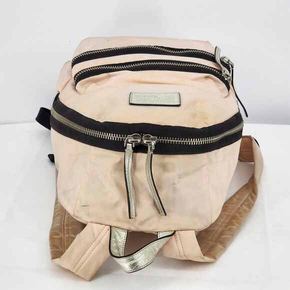Marc by Marc Jacobs Domo Arigato Packrat Backpack Pink Nylon Leather Trim - Picture 6 of 16